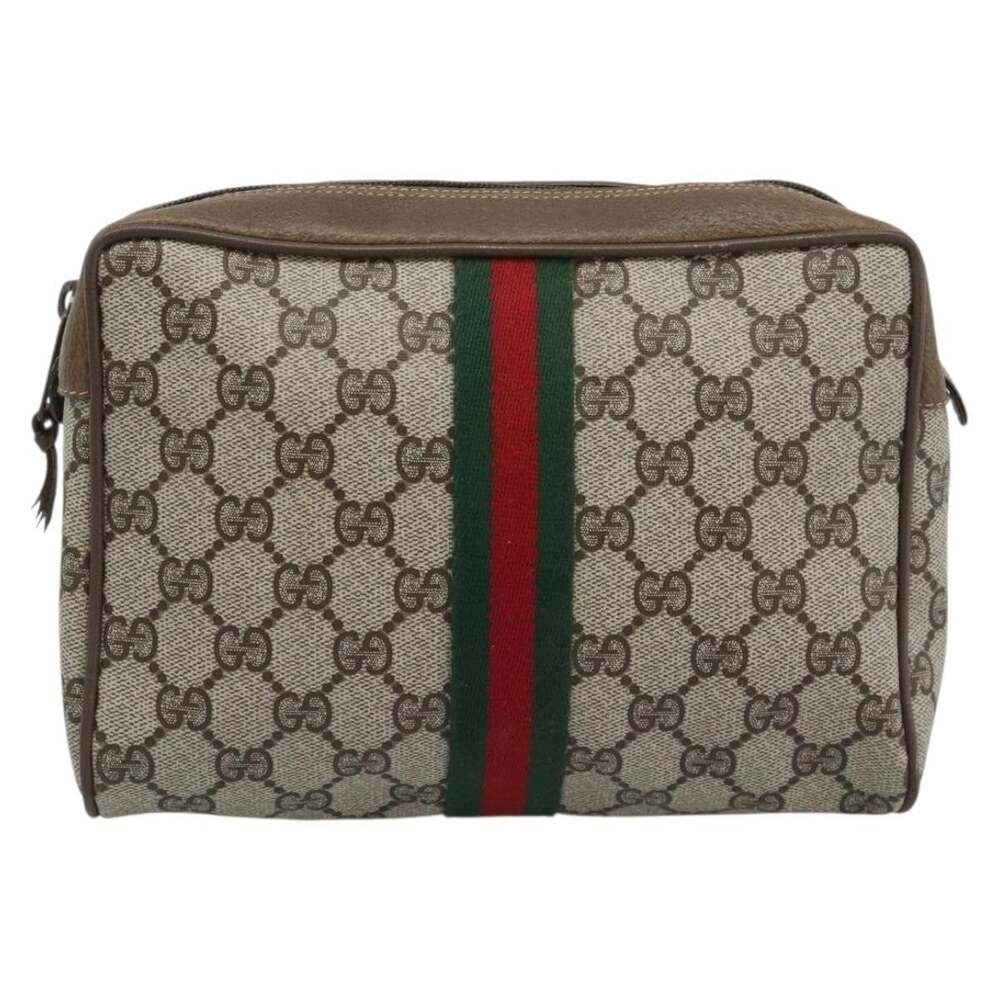 Gucci GG Supreme Clutch 89 Beige